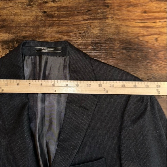 Theory Single Breasted Tailored Dark Gray Men's 38 Regular 30 Blazer - Picture 11 of 15